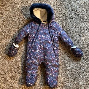 Floral Baby Bunting/Snowsuit